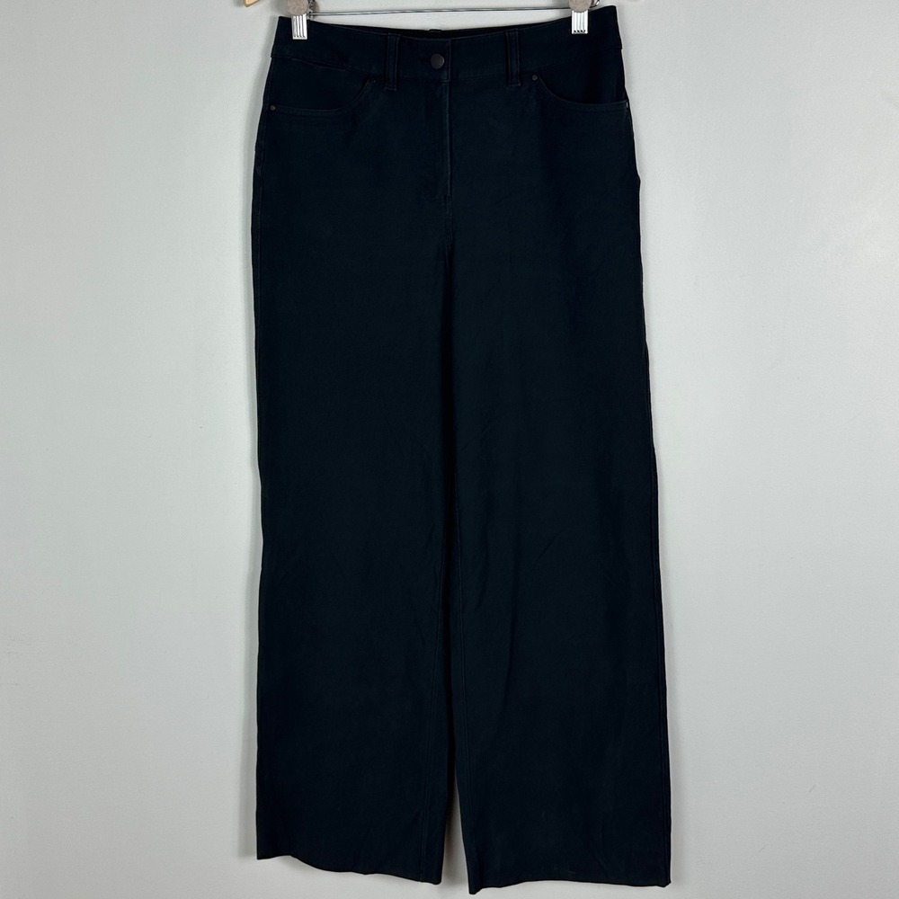 Lululemon City Sleek Wide Leg High Rise Utilitech Pants Black W5ENJS Womens 28